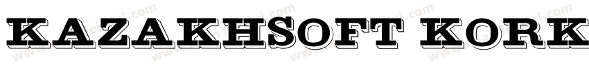 KazakhSoft Korkem字体转换